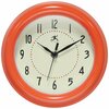 Infinity Instruments Spartan Orange Wall Clock, 8 in. 12836OR-2042